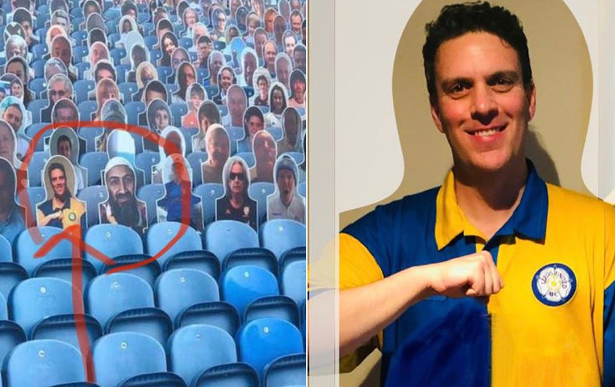 Gambar Osama Bin Laden Ada di Stadion Leeds