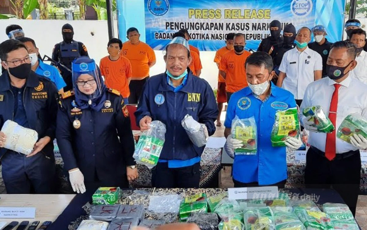 Badan Narkotika Nasional Gagalkan Peredaran Sabu dari Malaysia