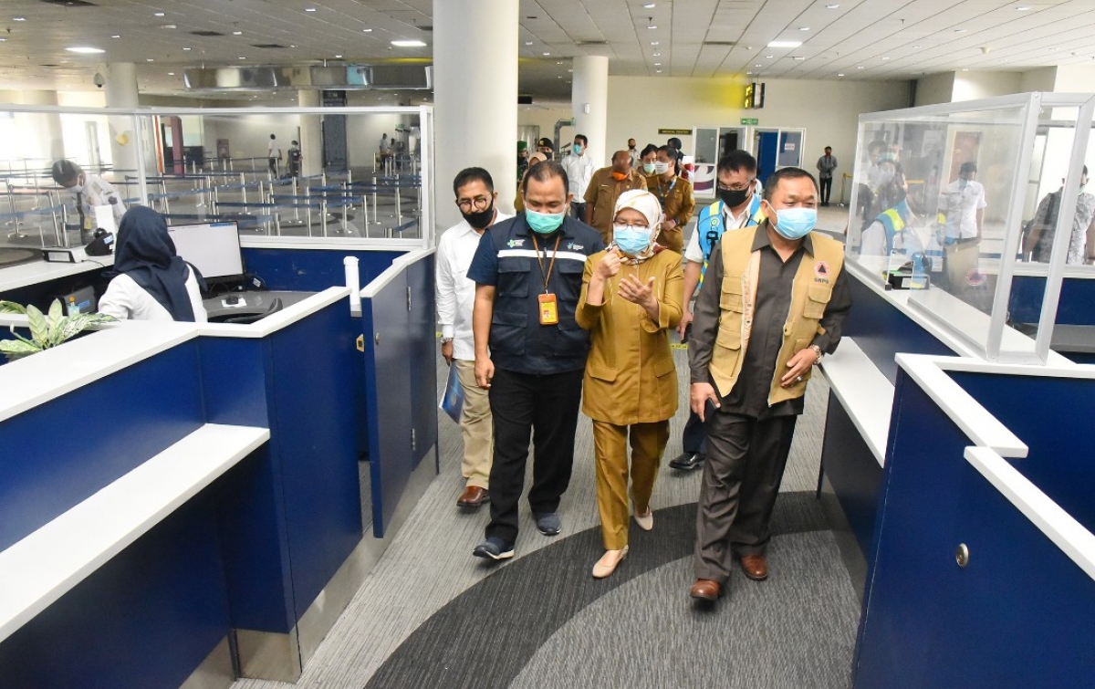 Jelang New Normal, Sekda Tinjau Kesiapan Bandara Kualanamu