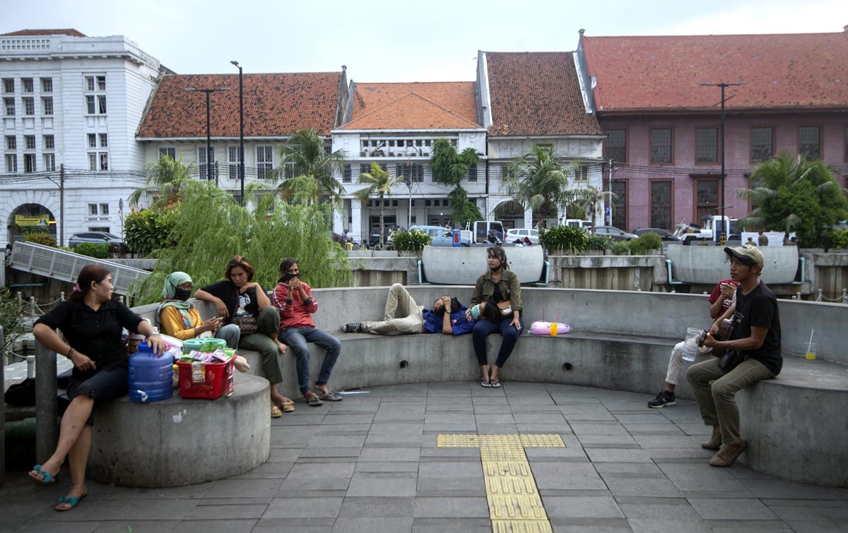 Foto: Suasana Kawasan Kota Tua Jakarta Saat PSBB Transisi