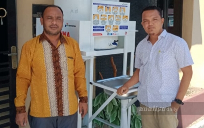 KPU Batu Bara Terima Bantuan Penanganan Corona