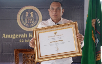Pemprov Sumut Peroleh Anugerah KPAI 2020