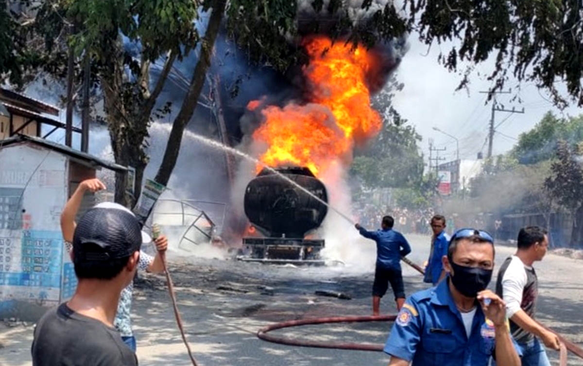 Penyelidikan Pertamina  Terkait Kebakaran Truk  Tangki  Ada 