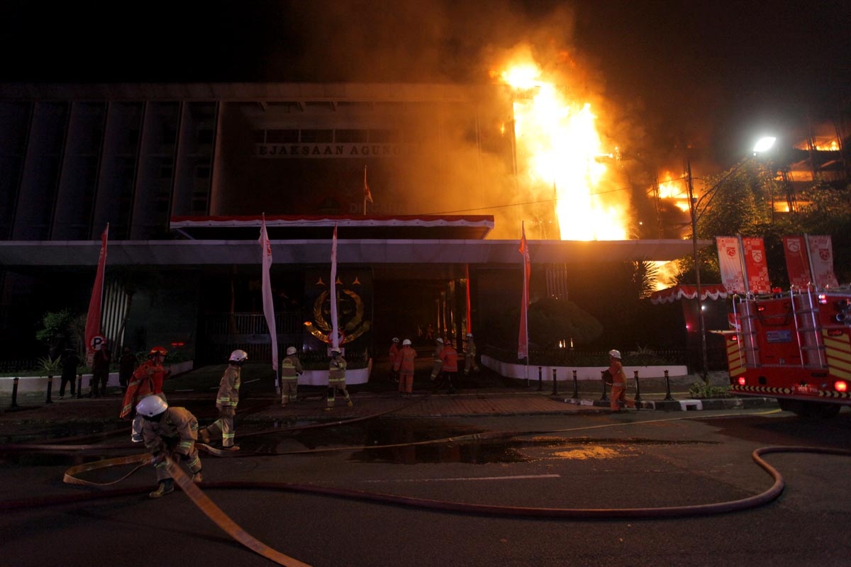 Gedung Kejaksaan Agung RI Terbakar