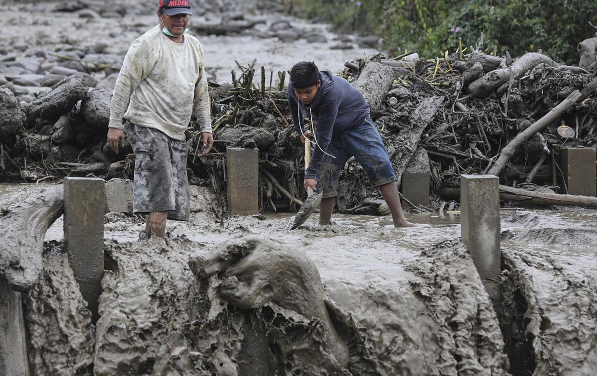 Foto: Lahar Dingin Gunung Sinabung