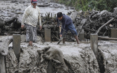Foto: Lahar Dingin Gunung Sinabung