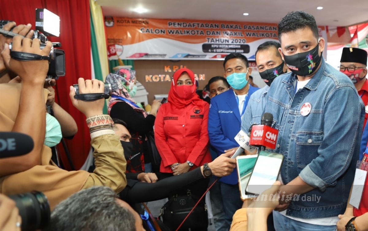Tiga Jam Diverifikasi, Berkas Bobby-Aulia Diterima KPU Medan