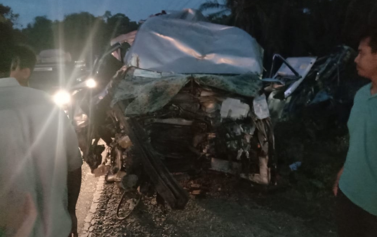 Lakalantas Beruntun Terjadi di Jalinsum Aceh Tamiang, Libatkan 4 Mobil