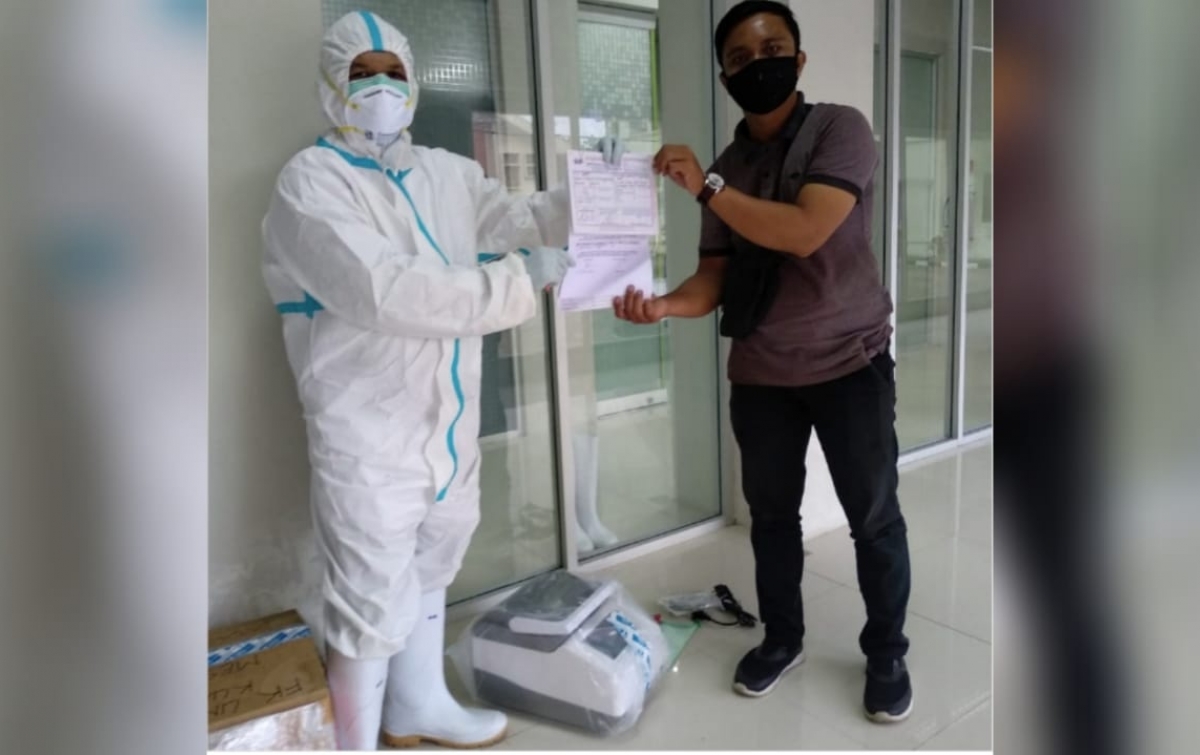 Unsyiah Kembali Terima Reagent dan Alat PCR Bantuan dari BNPB