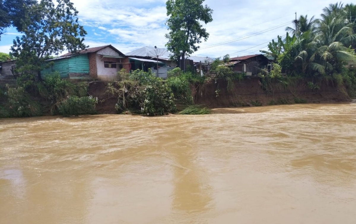 Hujan Lebat, Kota Padangsidimpuan Tergenang Banjir