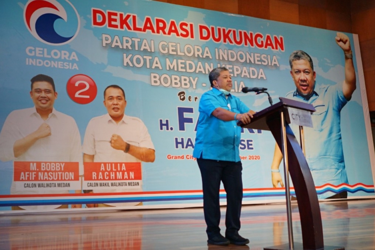 Dukung Bobby-Aulia, Fahri Hamzah: Kolaborasi Sempurna Untuk Memimpin Kota Medan