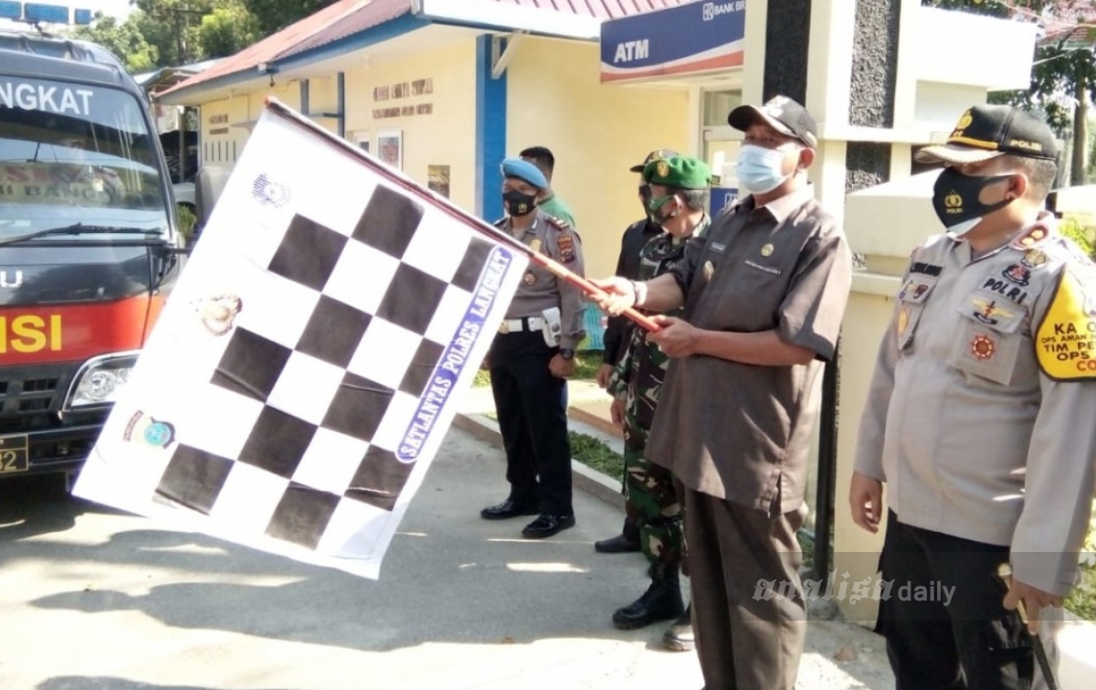 Polres Langkat Gelar Operasi Yustisi Untuk Protokol Kesehatan