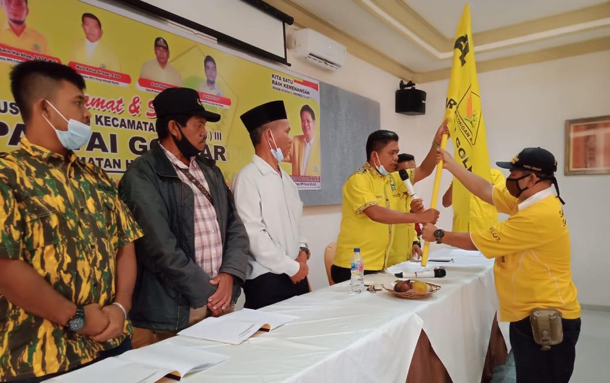 12 Pimpinan Kecamatan Partai Golkar Paluta Terpilih