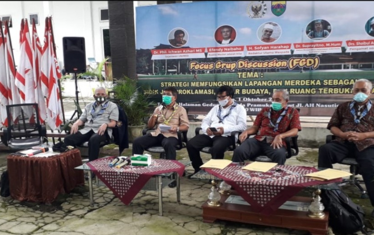 DHD 45 dan Kwardasu Gerakan Moral Kembalikan Fungsi Lapangan Merdeka Medan