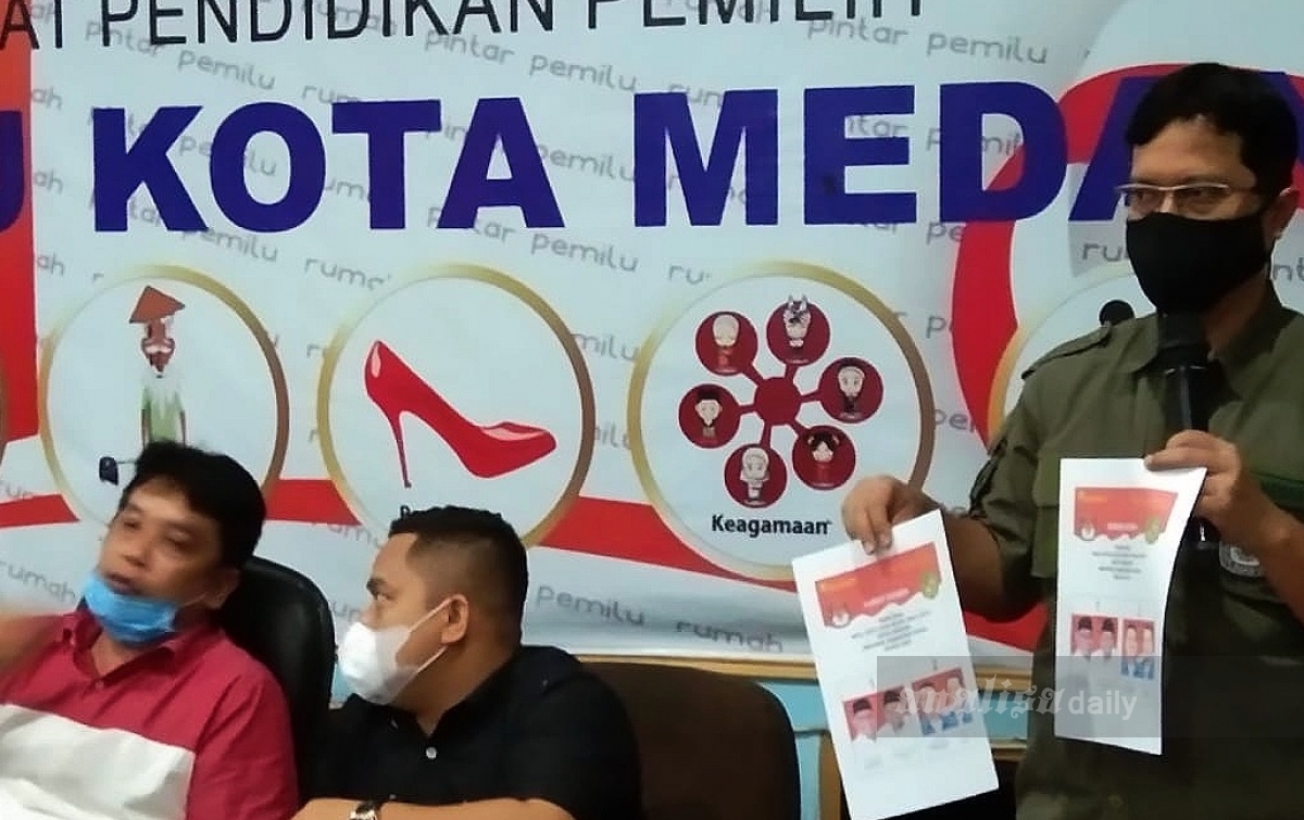 Desain Foto Paslon Pilwalkot Medan untuk Surat Suara Dikirim ke KPU RI