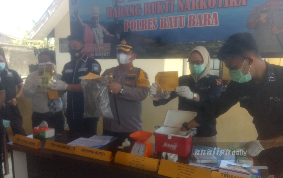 Polres Batubara Musnahkan 1 Kilogram Sabu