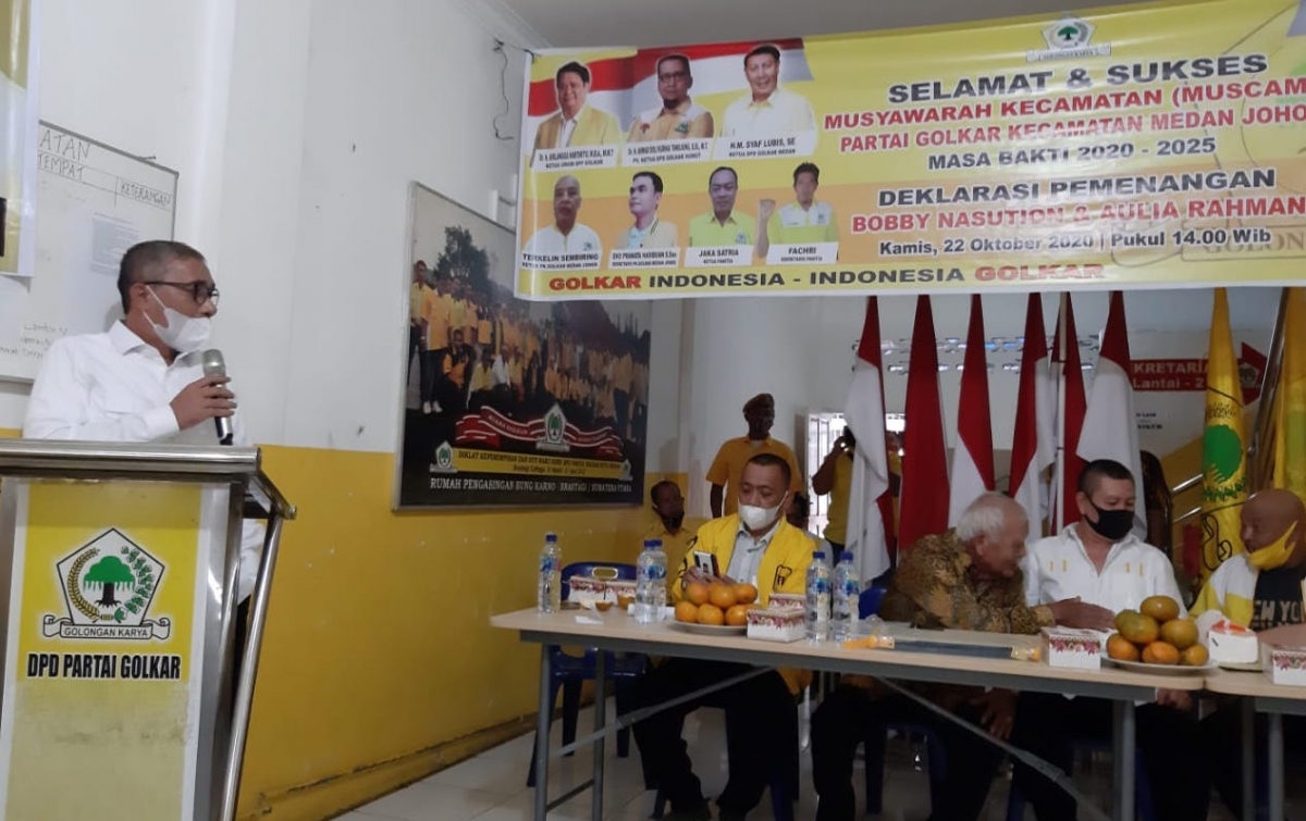 Konsolidasi Kunci Golkar Menangkan Pasangan Bobby-Aulia