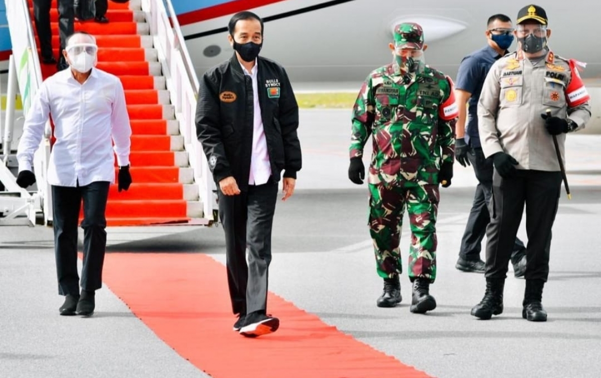 Jokowi Kunjungi Humbahas, Gegana Polda Sumut Lakukan Sterilisasi