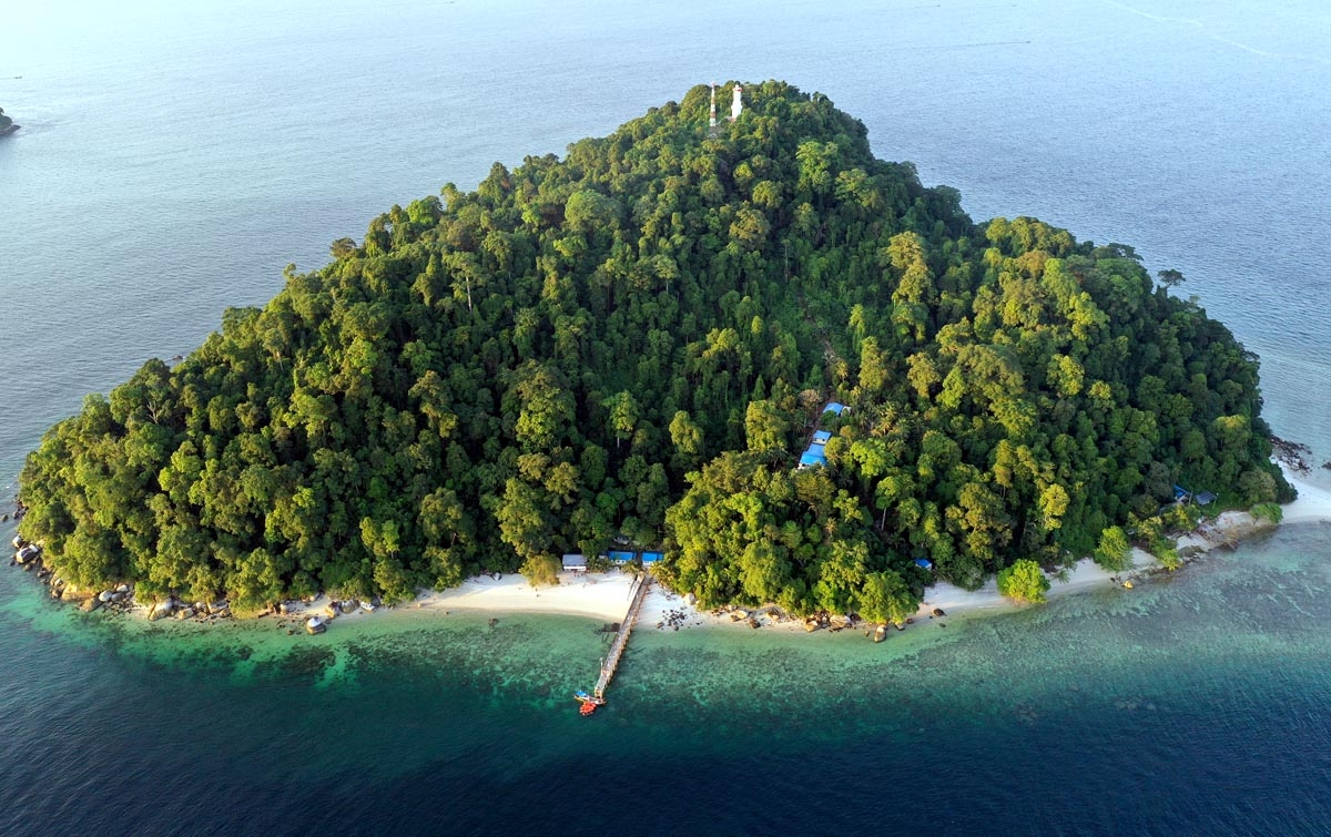 Foto: Pulau Berhala di Selat Malaka
