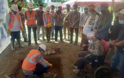 Kementerian PUPR Mulai Bangun Masjid Nyak Sandang di Lamno