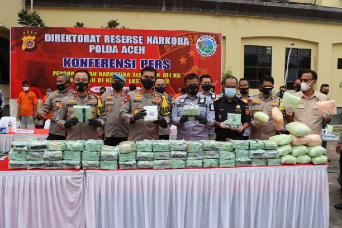 Selundupkan 101 Kg Narkotika, 1 Pelaku Tewas Ditembak
