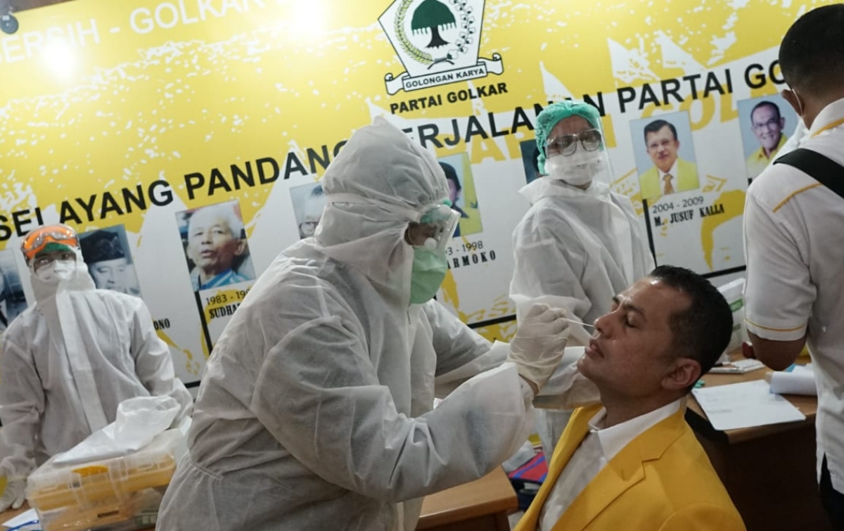 Sebelum Hadiri Musda X Golkar Sumut, Ijeck Test Swab