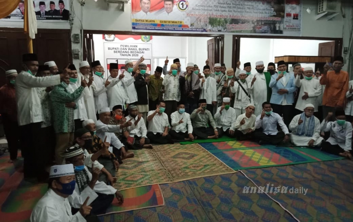 Ulama Sergai Berdoa untuk Kemenangan Pasangan 