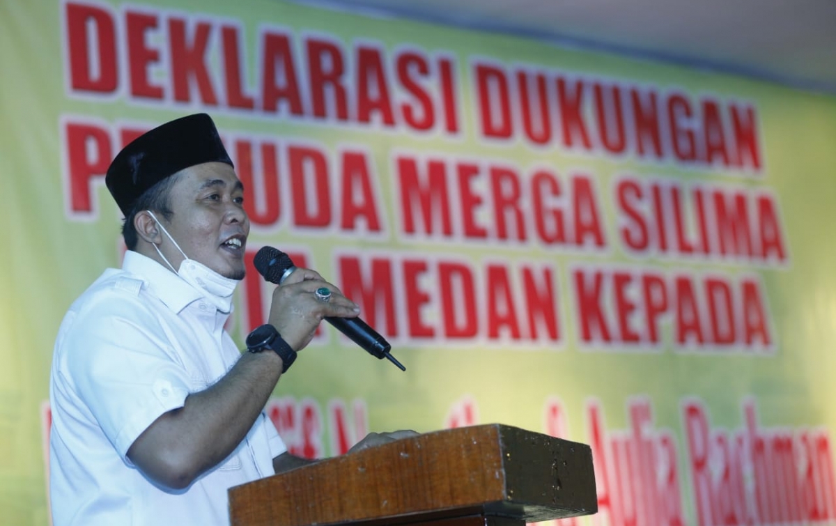 Pemuda Merga Silima Medan Beri Dukungan Kepada Bobby-Aulia