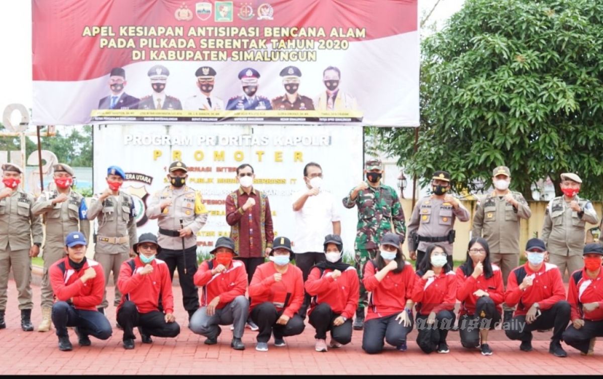 Amanat JR Saragih dalam Apel Siaga Bencana di Mapolres Simalungun