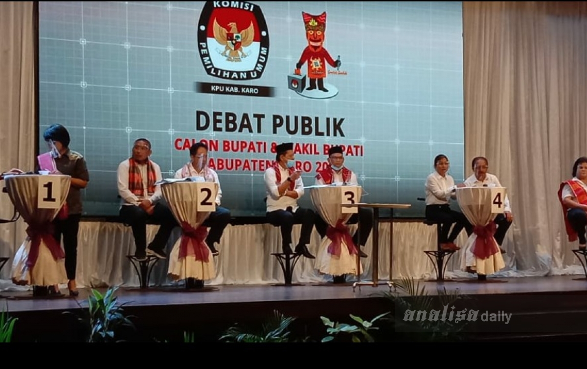 KPU Karo Gelar Debat Publik Perdana Pilkada 2020