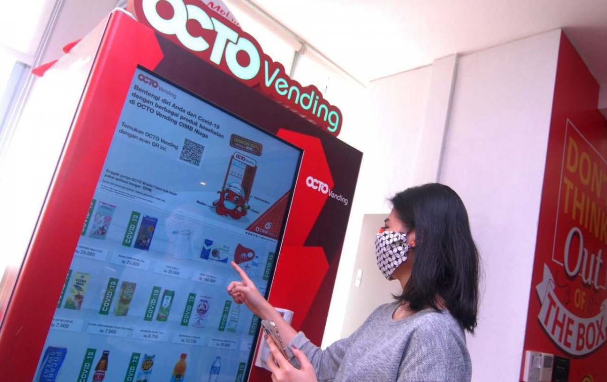 Dukung Protokol Kesehatan, OCTO Vending CIMB Niaga Sediakan Alat Kesehatan