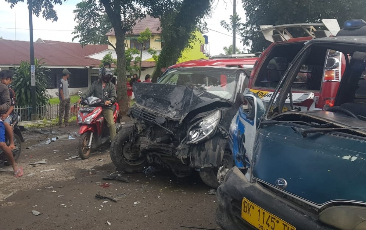 Tabrakan Beruntun di Simalungun, Lalu Lintas Macet
