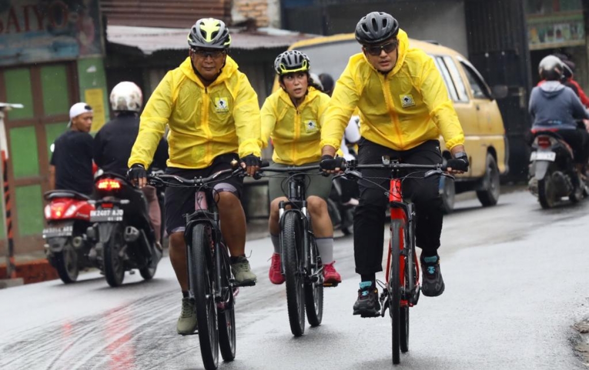 Isi Waktu Luang Sebelum Dilantik, Ijeck Gowes Bareng Kader Golkar