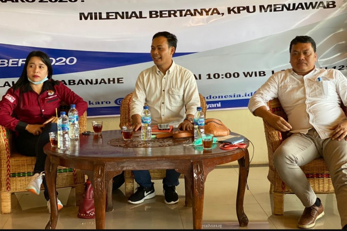 KPU Karo Gelar Diskusi Bersama Milenial
