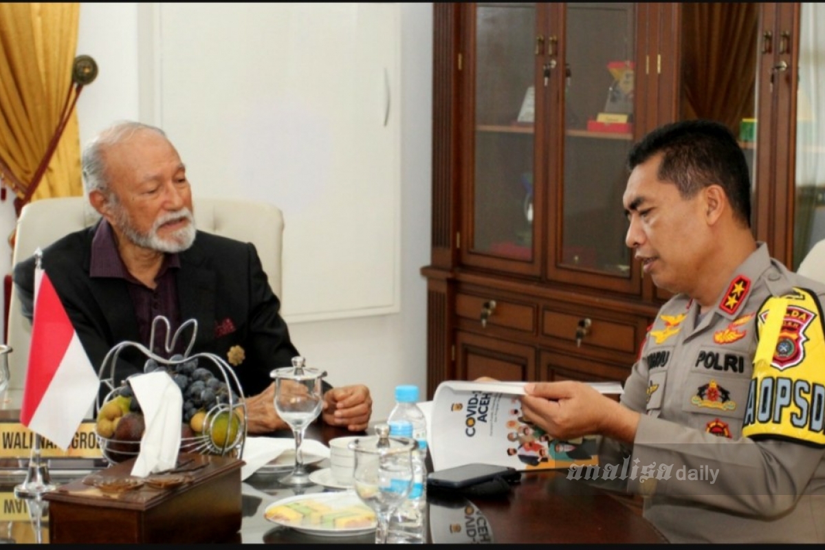 Kapolda Temui Wali Nanggroe, Bahas Covid-19 Hingga Pembangunan Aceh