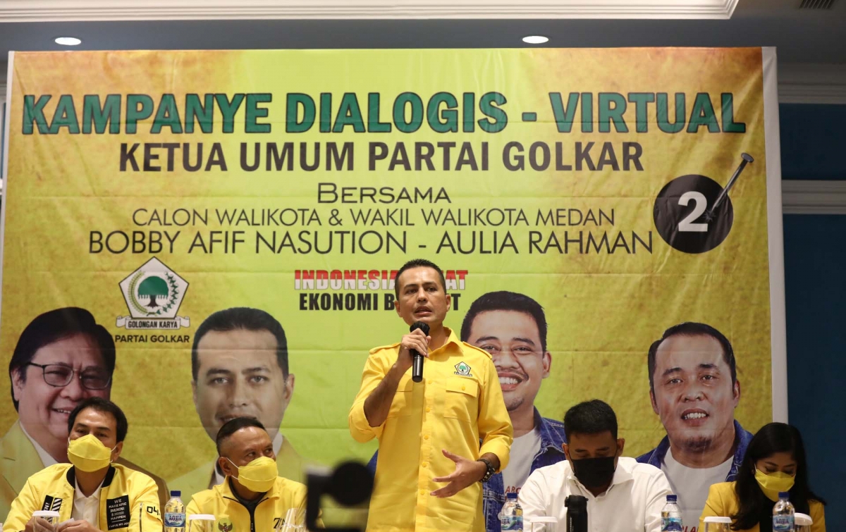 Kampanye Dialog Virtual, Ijeck Ingin Golkar Solid Dukung Bobby
