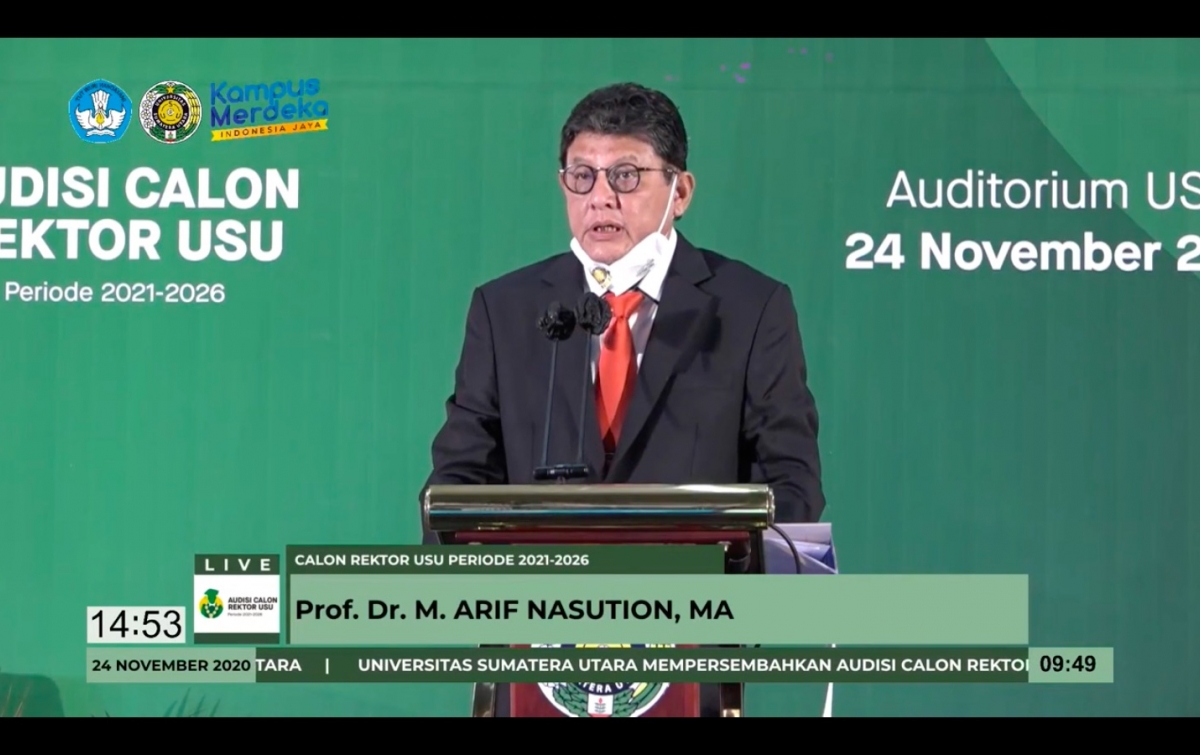 Prof Arif Nasution Dinilai Cocok Jadi Rektor USU, Pemikirannya Out of The Box