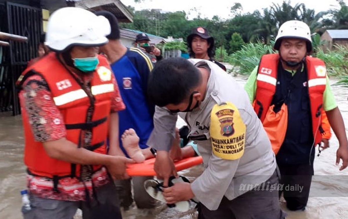 Puluhan Rumah Warga di Namorambe Terendam Banjir