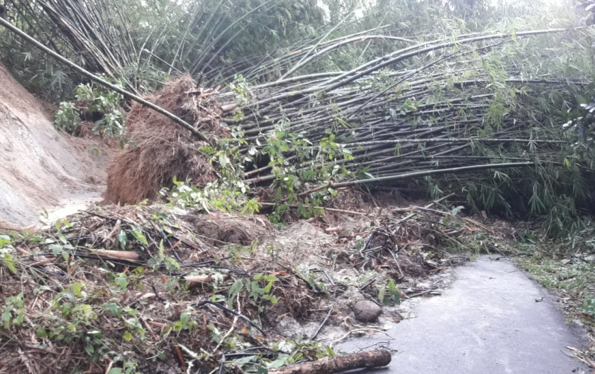Tertimpa Longsor Jalan Menuju  Biru-biru Terganggu