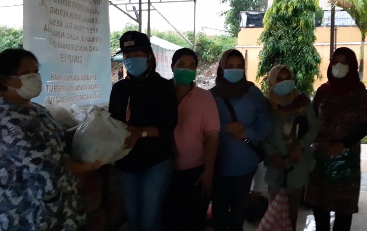 IKBI PTPN2 Bantu Sembako pada Korban Banjir