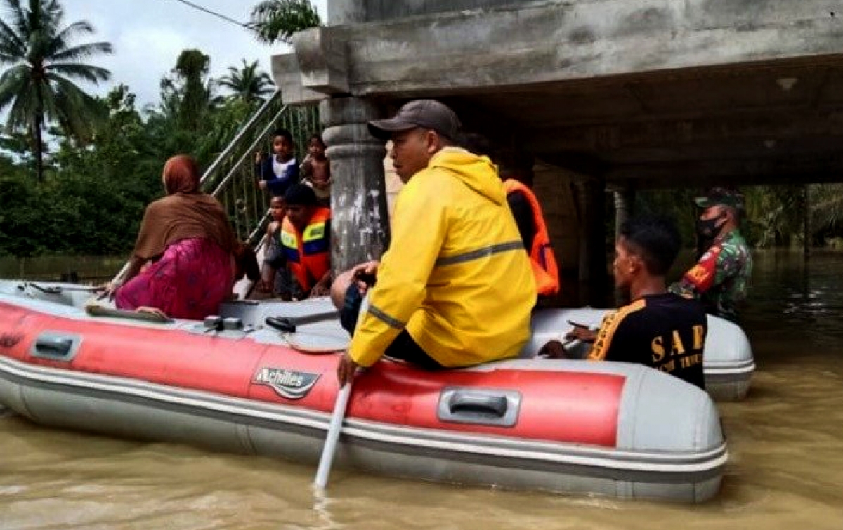 BPBD Aceh Timur: Hampir 10.000 Warga Mengungsi Akibat Banjir