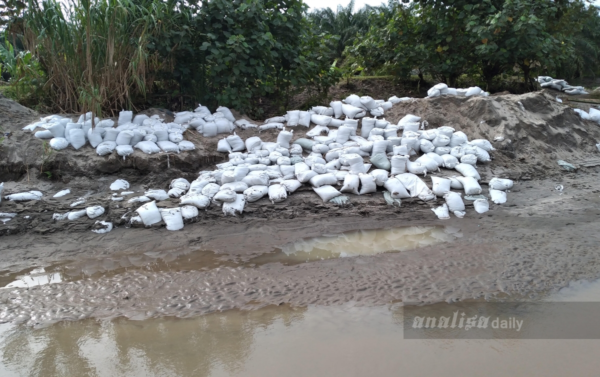 Benteng Sungai Belutu Jebol Petani Terpaksa Beli Air