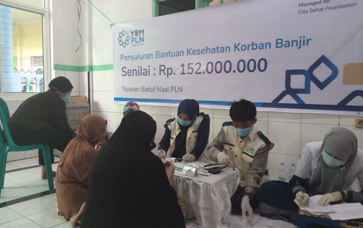 Bakti Sehat Yayasan Baitul Maal PLN UIWSU di Kampung Sejahtera