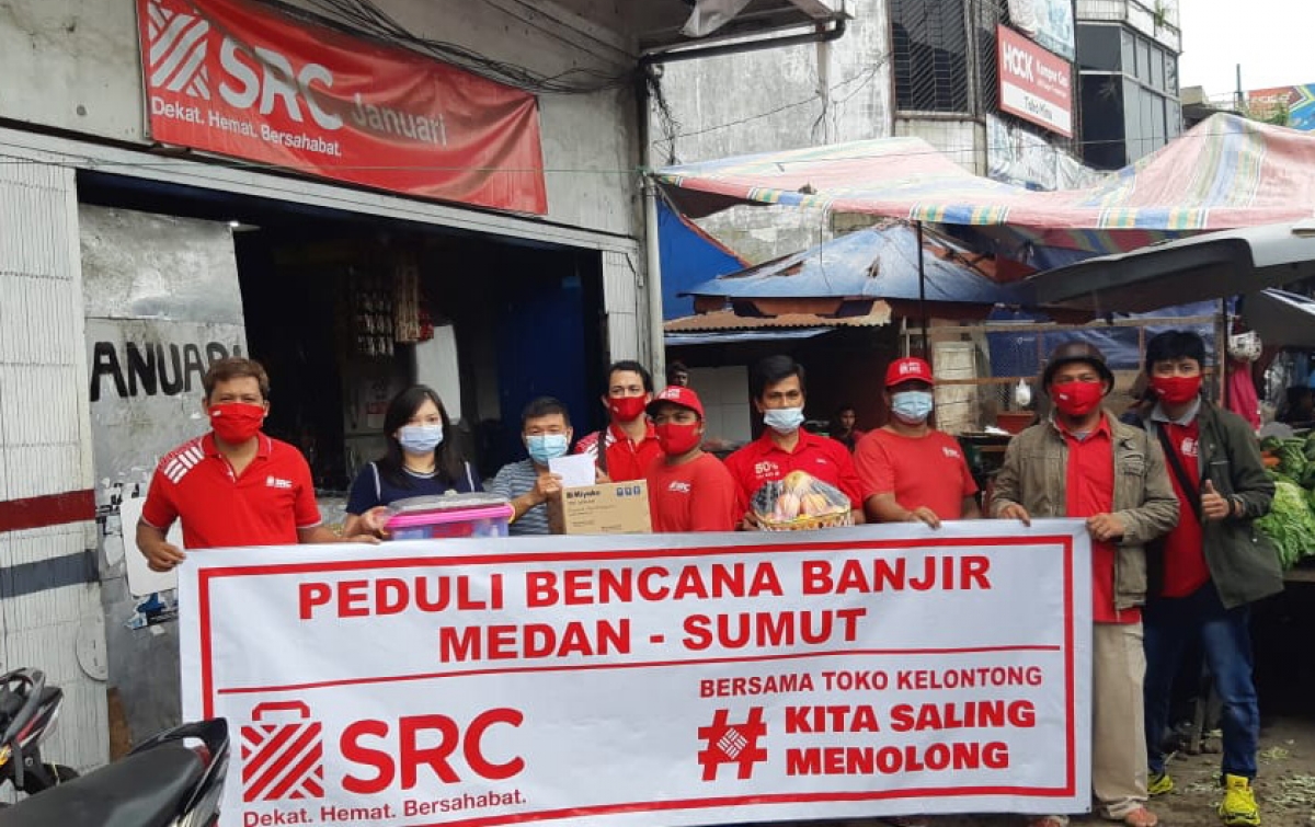 Bantuan Diberikan Kepada 15 SRC Terdampak Banjir Medan