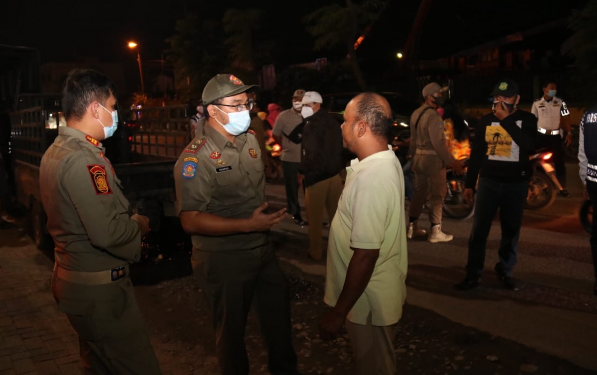 72 Warga Terjaring Razia Masker di Medan Marelan