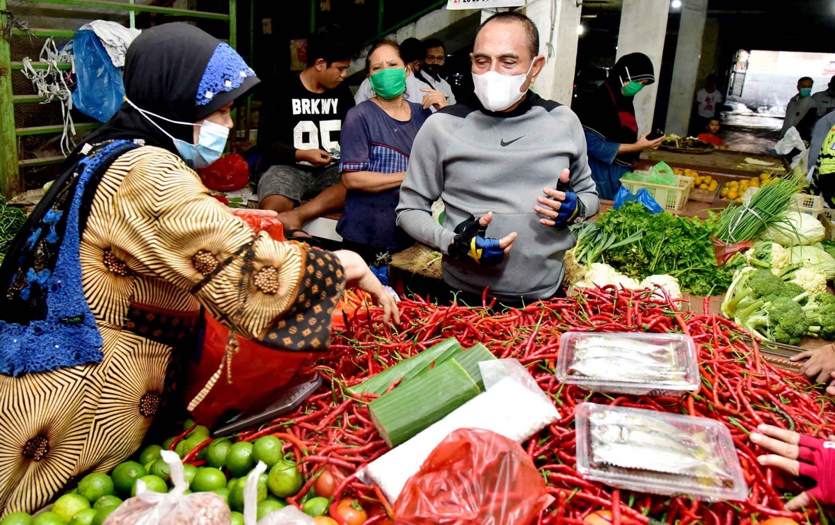 Hadapi Natal dan Tahun Baru, Stok Bahan Pokok di Sumut Aman