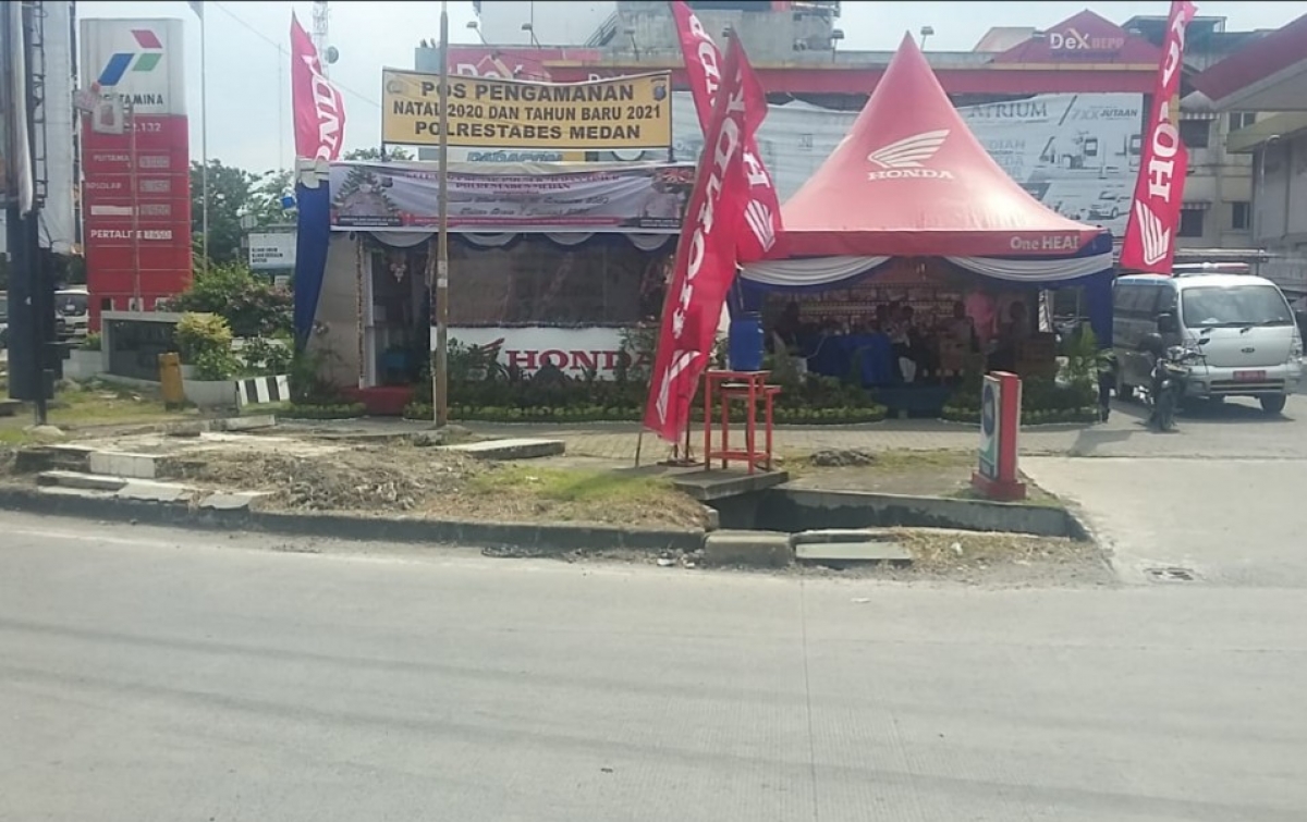 Antisipasi Gangguan Nataru, Polsek Medan Timur Dirikan Pospam