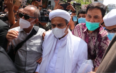Rizieq Shihab Tiba di Mapolda Metro Jaya untuk Menjalani Pemeriksaan