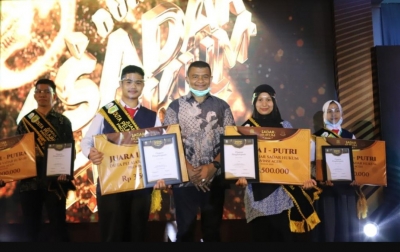 Andryan Fajar dan Bintang Zaura Duta Pelajar Sadar Hukum Aceh 2020
