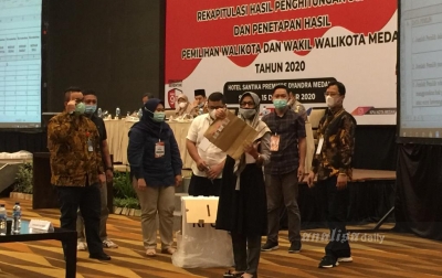 KPU Medan Rapat Pleno Terbuka Rekapitulasi Hasil Suara Pilkada Medan